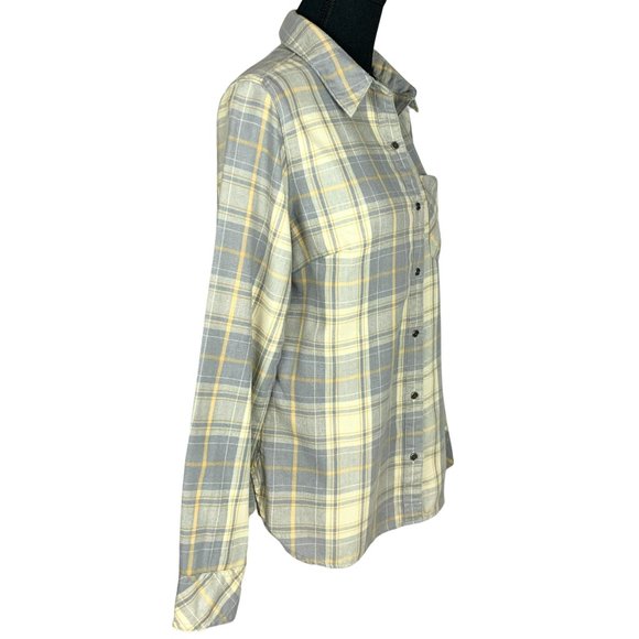 2/$25 - LEE RIDERS Long Sleeve Casual Button Down Plaid Blouse - Picture 3 of 6